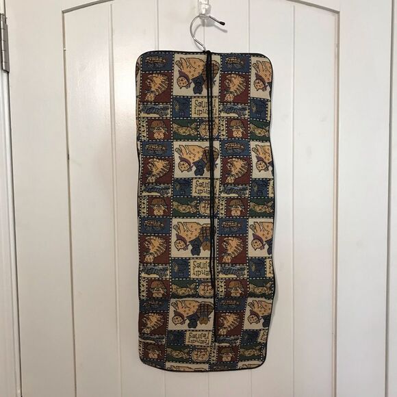 Vintage Totes Friendly Felines Tapestry Hanging Jewelry/Accessory/Garment Bag - Picture 5 of 5